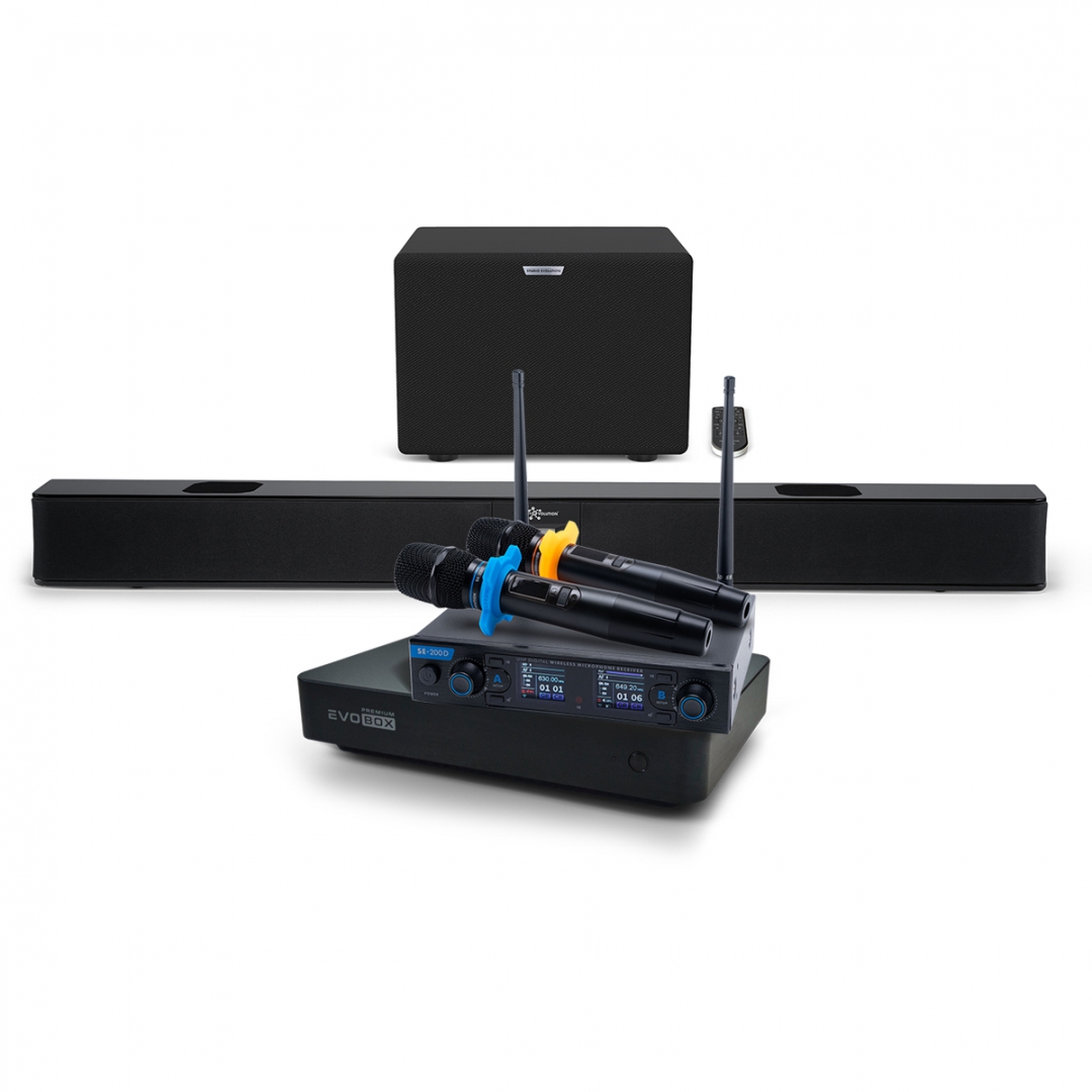 Hi-End караоке-система EVOBOX Premium + EvoSoundBar (саундбар с караоке) в Сергиев Посаде