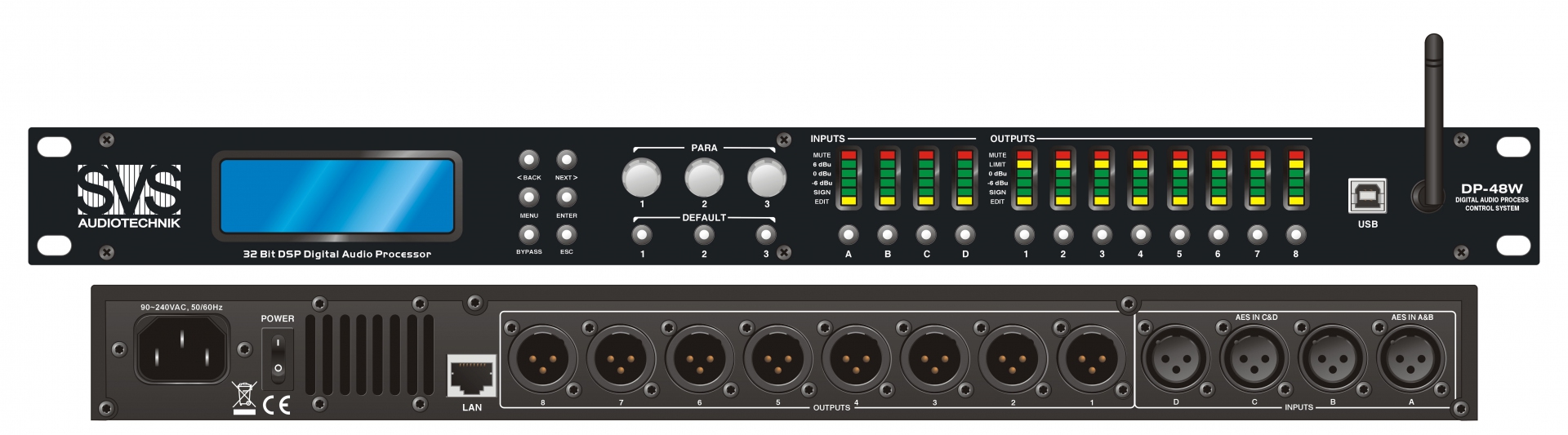 SVS Audiotechnik DP-48W Цифровой процессор: 4 входа 8 выходов в Сергиев Посаде