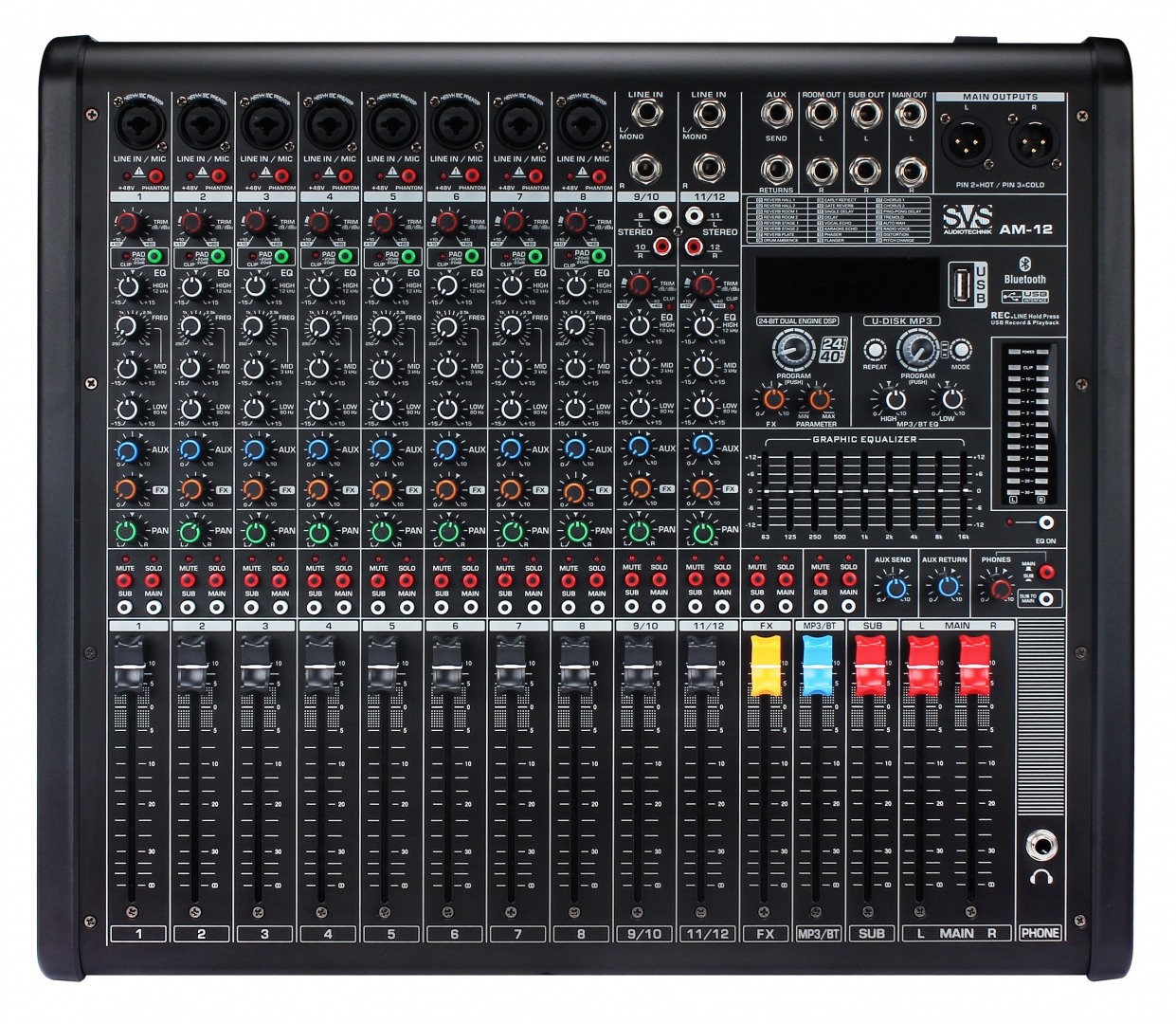 SVS Audiotechnik mixers AM-12 Микшерный пульт аналоговый, 12-канальный в Сергиев Посаде