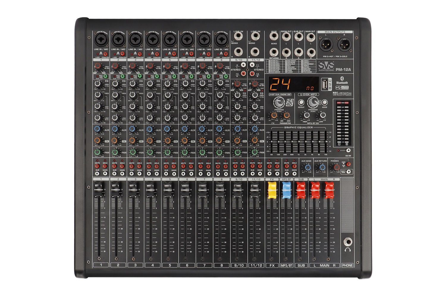 SVS Audiotechnik mixers PM-12A Активный аналоговый микшерный пульт, 12-канальный в Сергиев Посаде